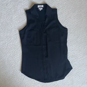 Express Sleeveless Portofino Button Down Blouse